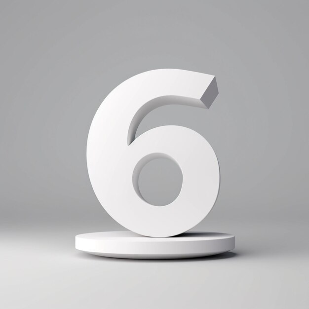 number 2 or two isolated 3d illustration