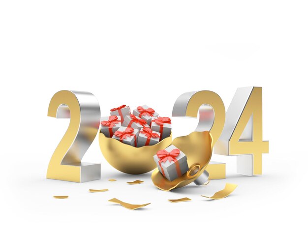 2024年 - クリスマスのプレゼントが壊れたボールに