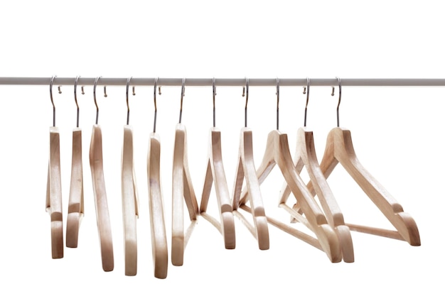 Photo number of empty hangers after a major selloff in the store