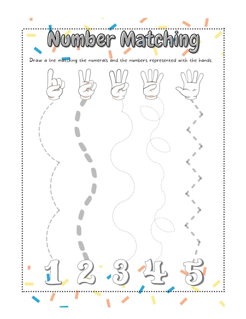 number matching template