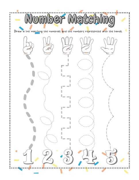 Photo number matching template