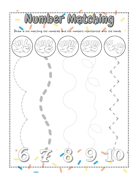 number matching template