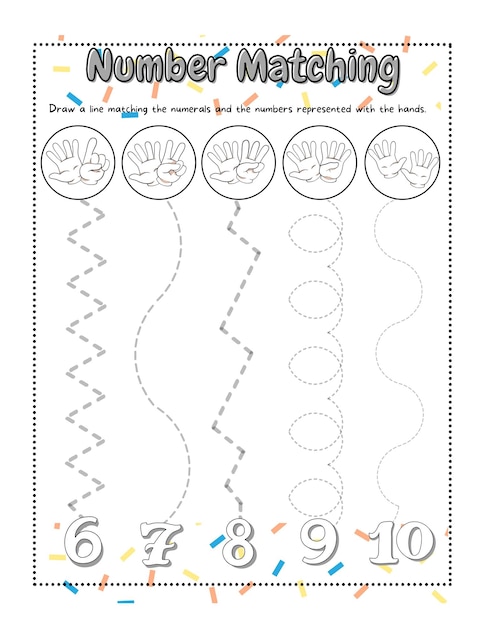 number matching template
