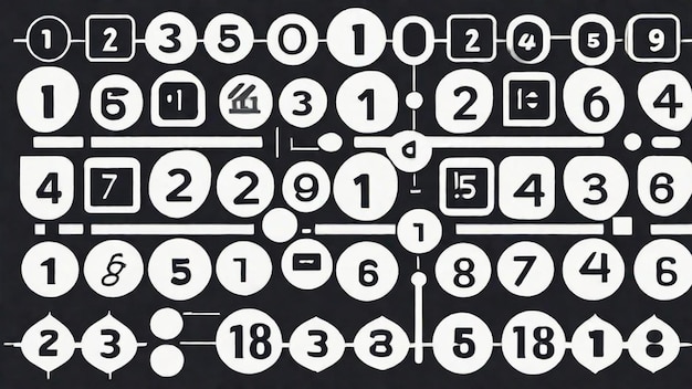 Photo number patterns and mathematical formulas