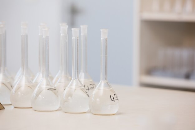 Numbered beakers