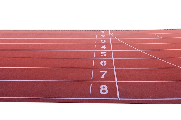 Numbers on running track