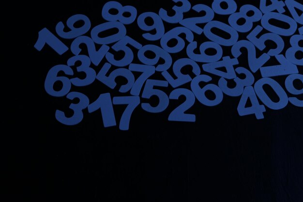 Numbers texture abstraction.