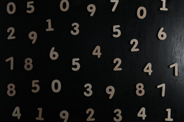 Numbers texture abstraction.