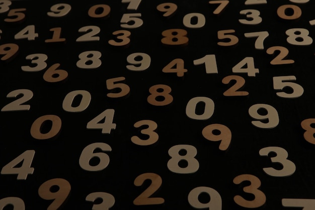 Numbers texture abstraction.