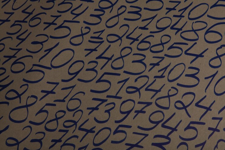 Photo numbers texture abstraction.