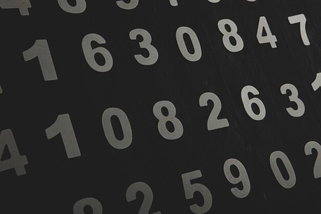 Numbers texture abstraction