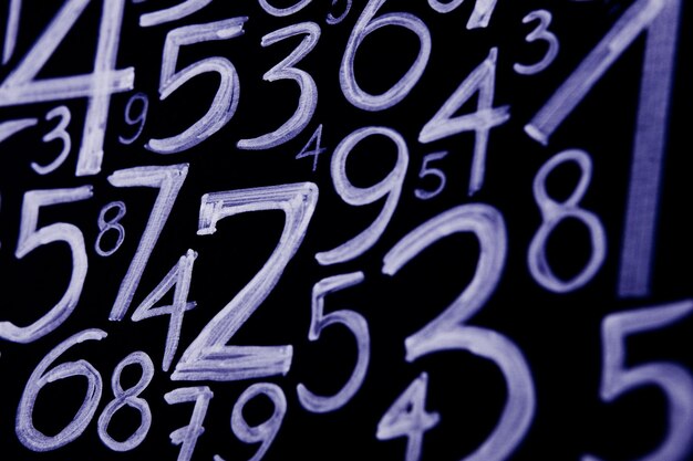 Numbers texture Finance data concept Matematic Seamless pattern with numbers