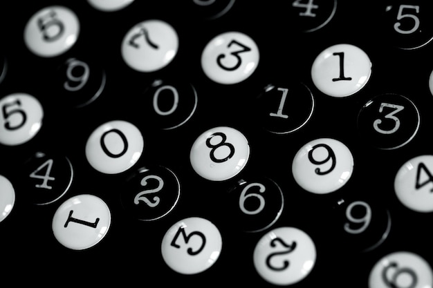 Фото Структура чисел концепция финансовых данных математический бесшовный рисунок с цифрами