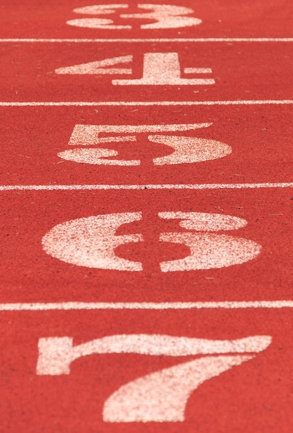 Numbers on the track