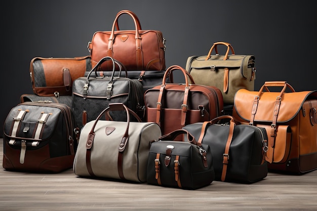 Numerous types of travel bagspg