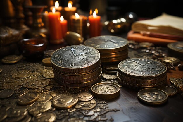 Magnifying ancient coins