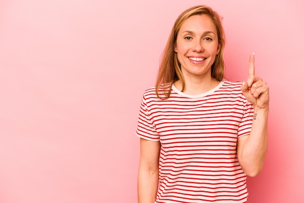 Nummer één laten zien met vinger