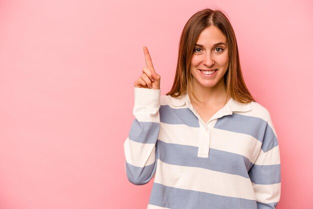 Nummer één laten zien met vinger