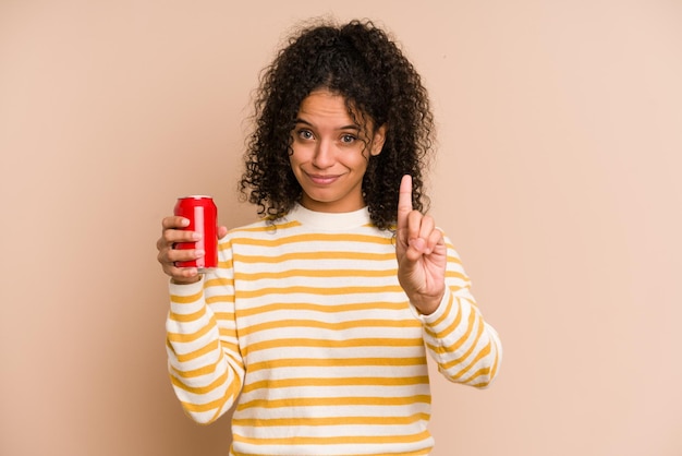 Nummer één laten zien met vinger