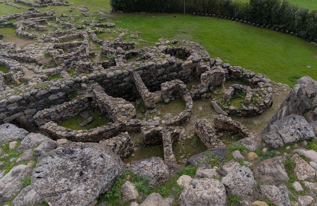 nuraghe barumini su nuraxi nuragisch complex su nuraixi in barumini in centraal Sardinië