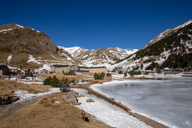 Nuria-vallei in de winter