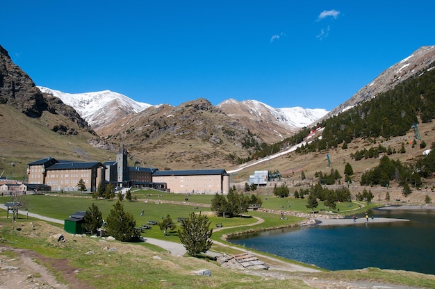 Nuria Valley in Pyrenees Queralbs