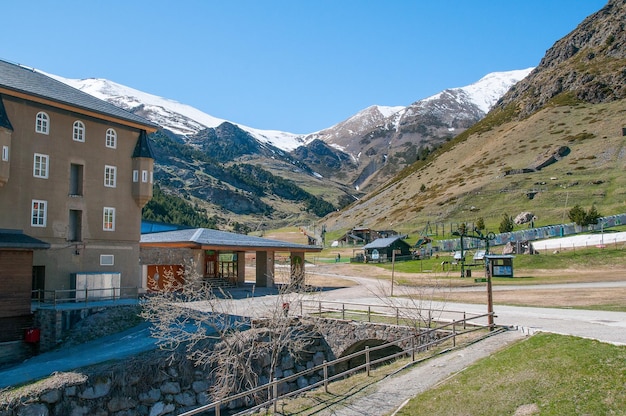 Nuria Valley in Pyrenees Queralbs