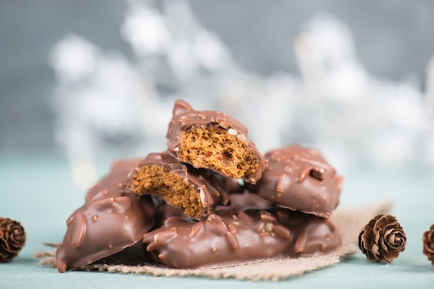 Nurnberg elisen gingerbread with almonds, traditional german christmas sweets