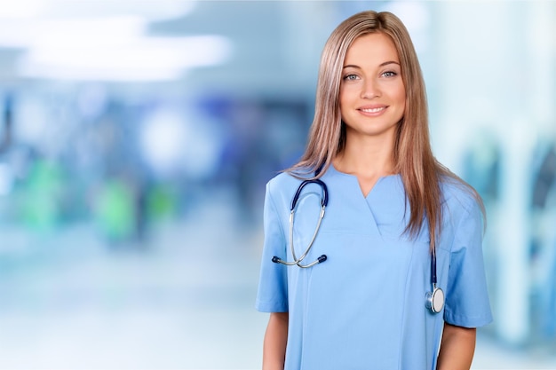 Nurse doctor aid background cardiologist care exam