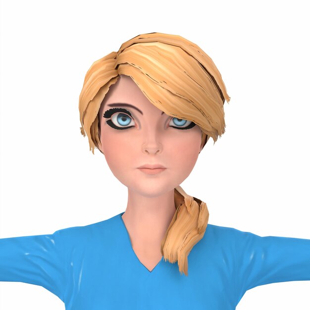 ナースガール3Dモデリング