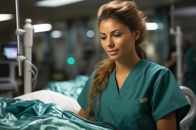 a nurse in hospital