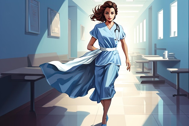 nurse in the hospital