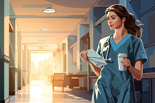 nurse in the hospital