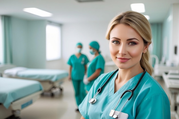 Nurse portrait in hospital