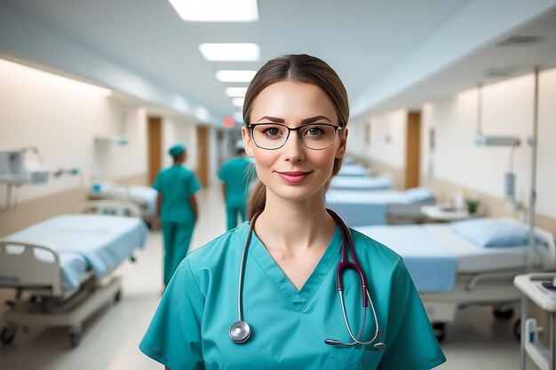 Nurse portrait in hospital