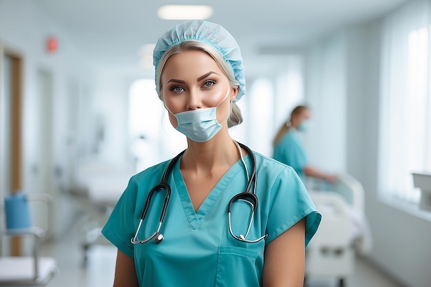 Nurse portrait in hospital