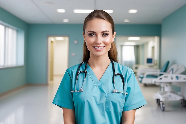 Nurse portrait in hospital