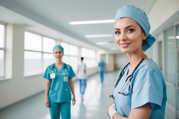 Nurse portrait in hospital