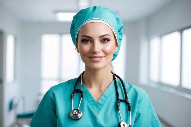 Nurse portrait in hospital