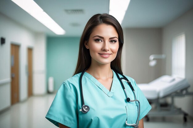 Nurse portrait in hospital