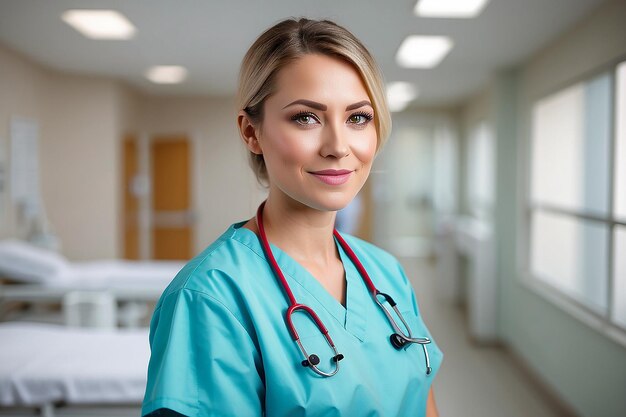 Nurse portrait in hospital