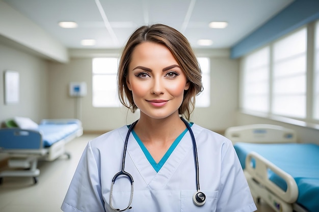 Nurse portrait in hospital