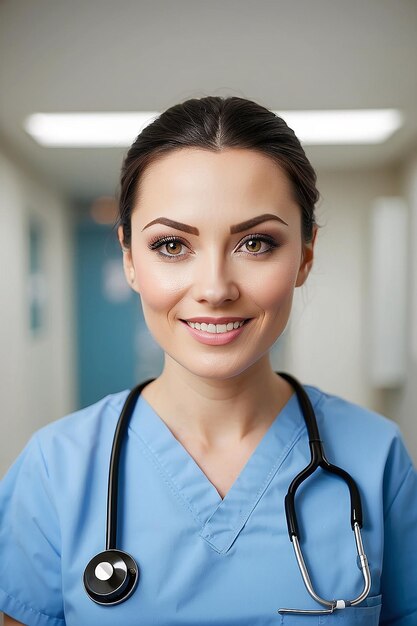 Nurse portrait in hospital