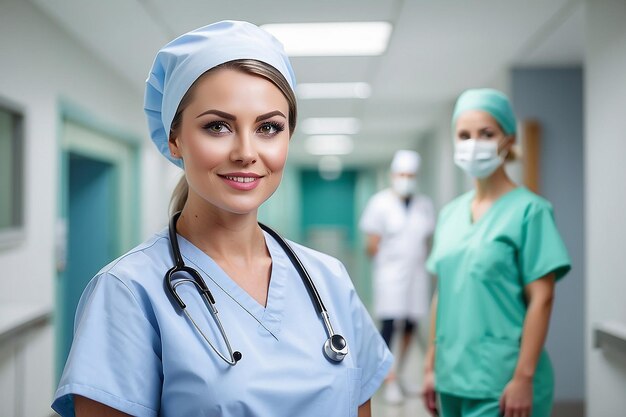 Nurse portrait in hospital