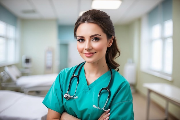 Nurse portrait in hospital