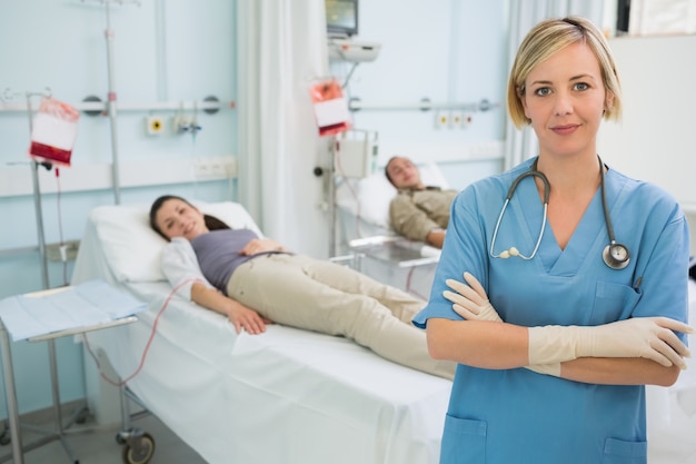 Nurse with arms crossed