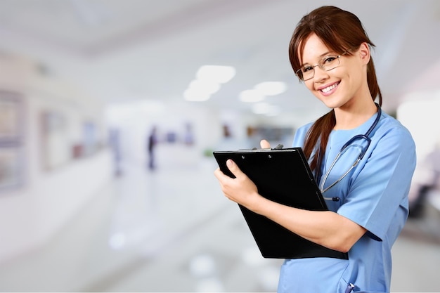 Nurse with Clipboard