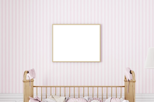 nursery mockup minimal nursery room child room interior minimal baby room