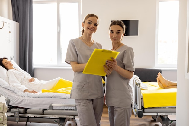 Nurses in medical ward