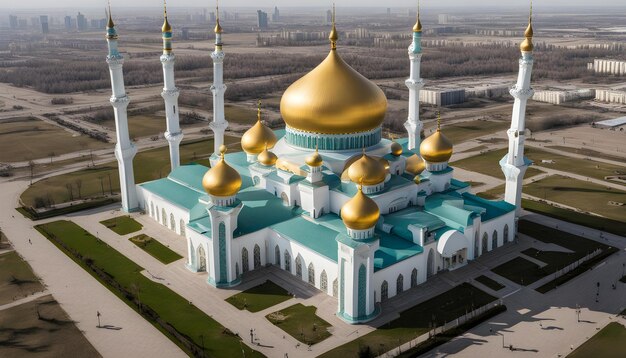 Nursultan Astana Kazachstan de Hazrat Sultan moskee in Nursultan Kazachstan